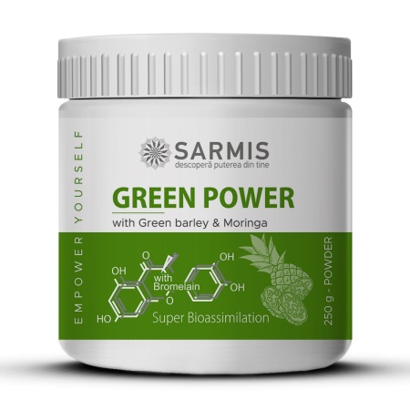Green Power cu Bromelaina - pulbere - 300 g