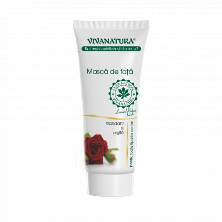 Masca de fata cu trandafir si argila pentru toate tipurile de ten 75 ml – Leonard Radutz Formula – VivaNatura