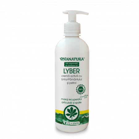 Lyber – crema activa cu Untul Pamantului si Petrol - 500 ml – Leonard Radutz Formula – VivaNatura