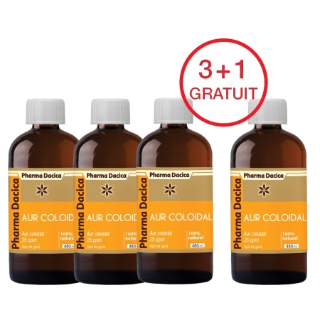 Aur Coloidal 3+1 gratuit, 480 ml x 4