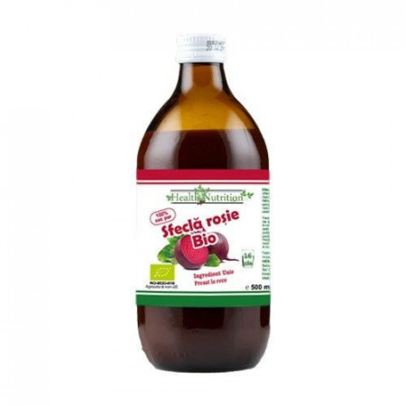 Sfecla rosie BIO 100% suc pur 500 ml