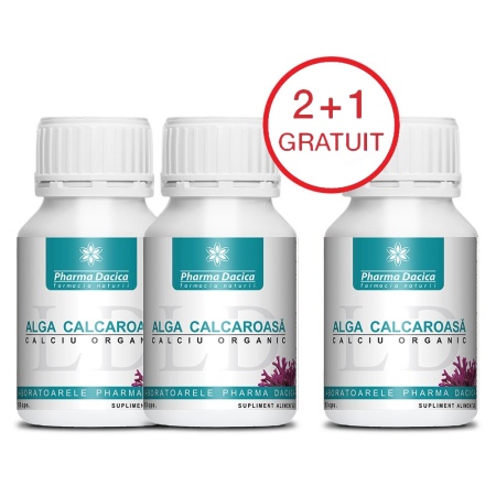 Alga calcaroasă 2+1 Gratuit, 180 capsule
