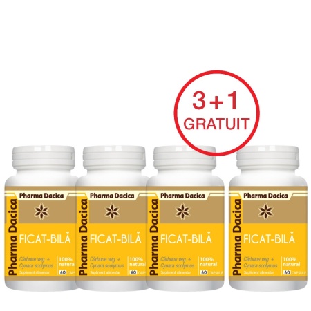 Ficat-bilă 3+1 Gratuit, 60 capsule x 4