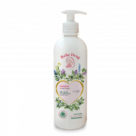 Bebe Drag Sampon cu aloe și salvie, 500ml – Leonard Radutz formula – VivaNatura