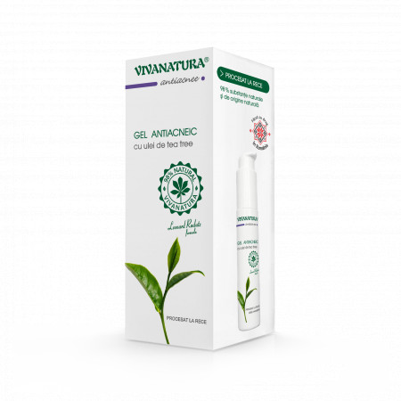 Gel antiacneic cu ulei de Tea-Tree 50ml – Leonard Radutz Formula – VivaNatura