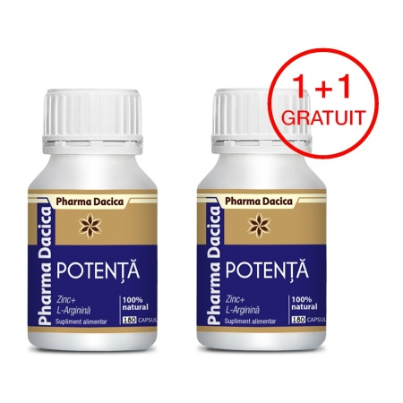 Potență 1+1 Gratuit, 180 capsule x 2