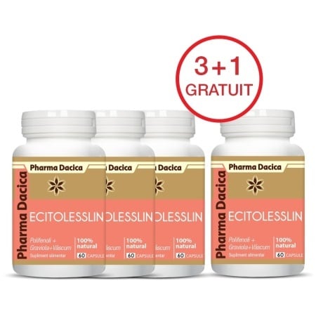 Ecitolesslin 3+1 Gratuit, 60 capsule x 4