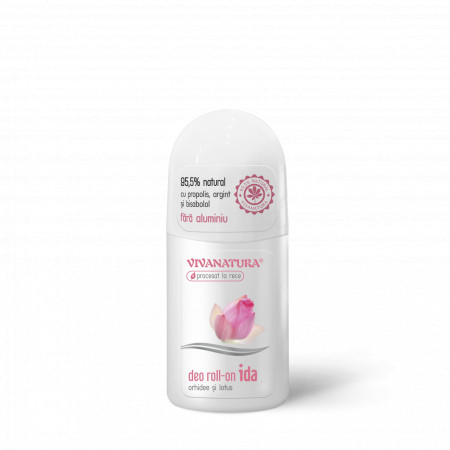 Deo roll-on natural IDA Orhidee și Lotus, 50 ml – Leonard Radutz Formula – VivaNatura