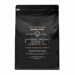 Hot Chocolate 5in1 cu Ganoderma+Biotina - 690g - veg (30 de portii)