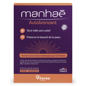 Manhaé Autobronzant, 60 capsule – pentru 2 luni
