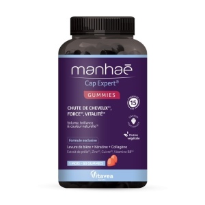Manhaé Cap Expert® Gummies, Expert Păr, anti-căderea părului și fortifiere, 60 jeleuri – cură 1 lună - Img 5