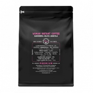 Woman Instant Coffee 10in1 cu Ganoderma Si si Graviola - 600g (30 de portii) – veg - Img 2