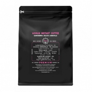 Woman Instant Coffee 10in1 cu Ganoderma Si si Graviola - 600g (30 de portii) – veg - Img 4