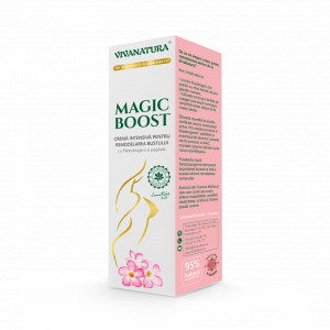 Crema intensiva pentru remodelarea bustului cu fitoestrogeni si peptide MAGIC BOOST, 145 ml – Leonard Radutz Formula – VivaNatura