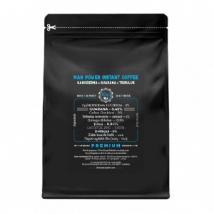 Man Power Instant Coffee 10in1 cu Ganoderma si Guarana - 600g veg (30 de portii) - Img 4
