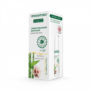 Crema hidratanta matifianta pentru ten mixt cu bambus si migdale dulci 45 ml – Leonard Radutz Formula – VivaNatura - Img 2