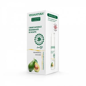 Crema naturala regeneranta de noapte cu avocado si resveratrol 45 ml – Leonard Radutz Formula – VivaNatura - Img 3