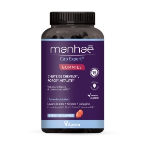 Manhaé Cap Expert® Gummies, Expert Păr, anti-căderea părului și fortifiere, 60 jeleuri – cură 1 lună - Img 2