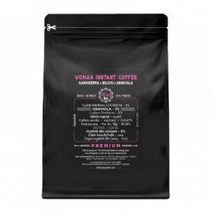 Woman Instant Coffee 10in1 cu Ganoderma Si si Graviola - 600g (30 de portii) – veg - Img 3