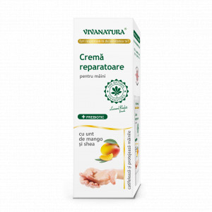 Crema reparatoare pentru maini cu unt de mango si shea 50ml – Leonard Radutz Formula – VivaNatura