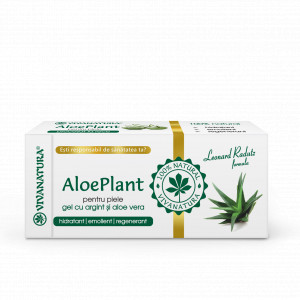 Aloe Plant – gel cu argint si Aloe Vera 100% natural 20 ml – Leonard Radutz Formula – VivaNatura