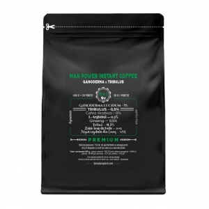 Man Power Instant Coffee 8in1 cu Ganoderma si Tribulus - 400g veg (20 de portii) - Img 4