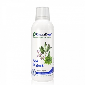 GennaDent Apa de gura naturala cu salvie și argila 500 ml – Leonard Radutz formula - Img 4