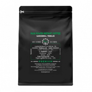 Man Power Instant Coffee 8in1 cu Ganoderma si Tribulus - 400g veg (20 de portii) - Img 2