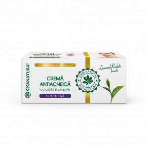 Crema Antiacneica SUPERACTIVA cu argila si propolis 20 ml – Leonard Radutz Formula – VivaNatura