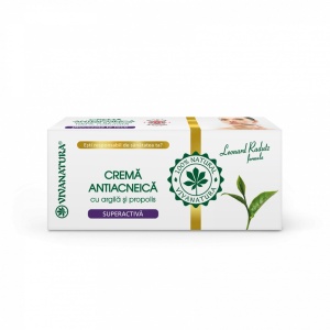 Crema Antiacneica SUPERACTIVA cu argila si propolis 20 ml – Leonard Radutz Formula – VivaNatura - Img 4