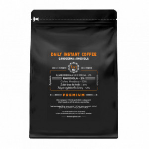 Daily Instant Coffee 5in1 cu Ganoderma+Rhodiola - 400g veg (20 de portii)