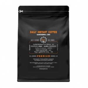 Daily Instant Coffee 5in1 cu Ganoderma+Zinc - 400g veg (20 de portii) - Img 4