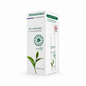 Gel antiacneic cu ulei de Tea-Tree 50ml – Leonard Radutz Formula – VivaNatura