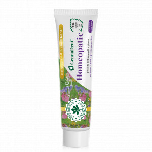 GennaDent Homeopatic - pasta de dinti naturala 100 % cu argila si plante, fara fluor, 150 ml - Leonard Radutz formula - VivaNatura