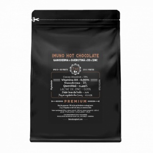Hot Chocolate 7in1 cu Ganoderma & Quercitinã & D3 & Zinc - 690g - veg (30 de portii) - Img 2