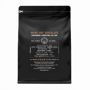 Hot Chocolate 7in1 cu Ganoderma & Quercitinã & D3 & Zinc - 690g - veg (30 de portii) - Img 3