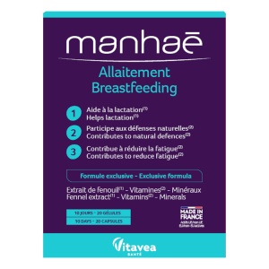 Manhaé Allaitement, Alăptare, Susținerea lactației, 20 capsule