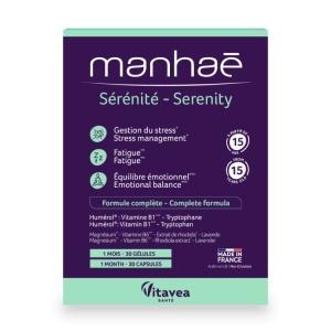 Manhaé Sérénité, Serenitate, gestionarea stresului, 30 capsule vegetale – pentru 1 lună - Img 3
