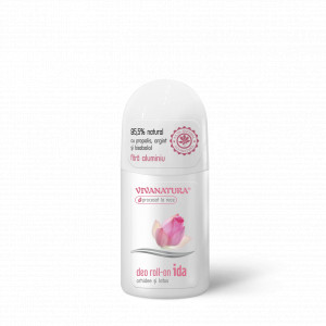 Deo roll-on natural IDA Orhidee și Lotus, 50 ml – Leonard Radutz Formula – VivaNatura