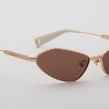 Ochelari de soare Jacquemus Bambino Metal Gold - Img 3