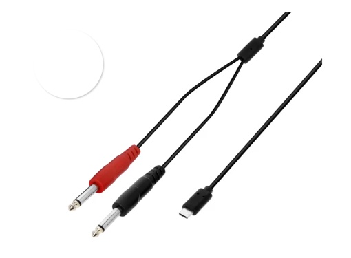 Adam Hall K3YPPUSBC0300 - cablu adaptor USB-C - 2xJack 6.3mm mono