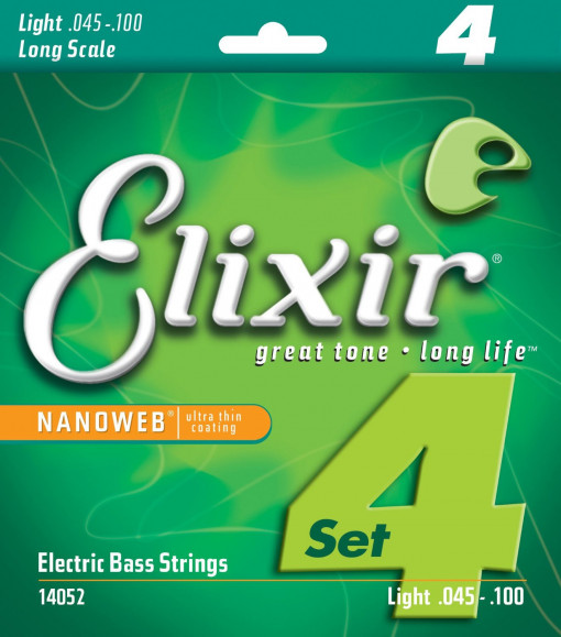 Elixir Nanoweb El Bass 4 Strings 45-100 - Set corzi chitara bass