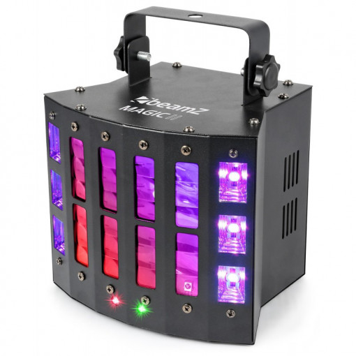 Efect Magic2 Derby LED-uri RGBWPWW cu laser RG si stroboscop DMX