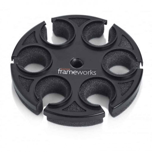 Gator Frameworks Mic 6 Tray, Suport pentru 6 microfoane