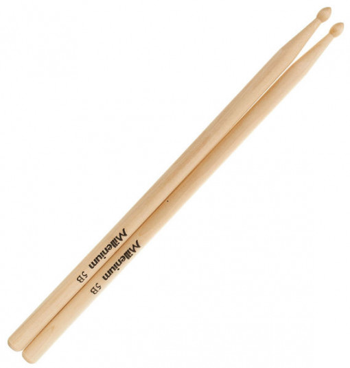 Millenium 5B Maple Drum Sticks -Wood