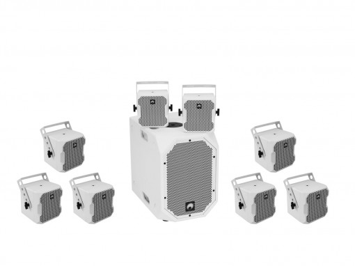 OMNITRONIC Set BOB-10A wh + 8x BOB-4 wh