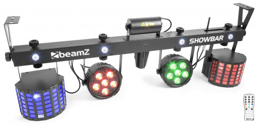 BeamZ SHOWBAR Set lumini 2xPar, 2xButterfly, Laser, DMX, R/G