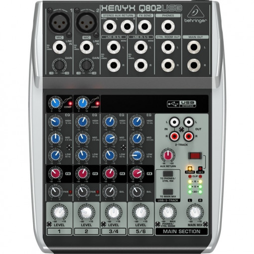 Mixer Audio Behringer Xenyx Q802USB