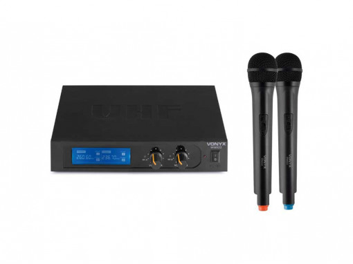 Sistem 2x microfoane fara fir VHF Vonyx WM522