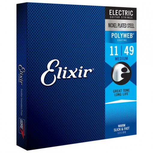 Elixir POLYWEB MEDIUM 11-49 - corzi chitara electrica